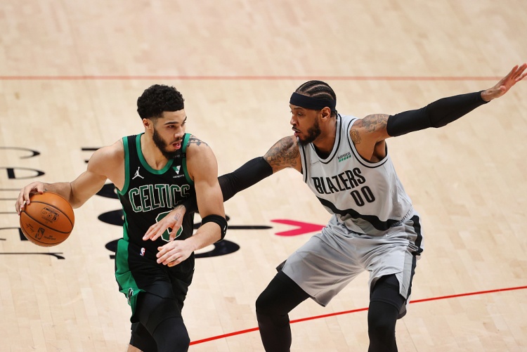 世界赛赛程-塔图姆：安东尼是我崇拜的三四位球员之一 我模仿他的一些技巧